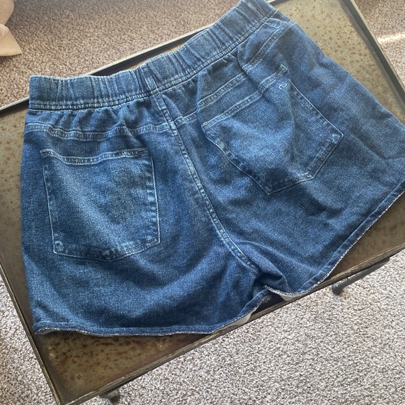 rag & bone Miramar Imitation Denim Print French Terry Shorts w/Side Pockets. Lrg - Picture 8 of 10